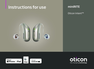 Oticon Intent User Guide - Oticon Intent