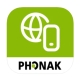 The image of myPhonak app hearing aids