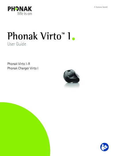Phonak Virto Infinio R User Guide - Phonak Virto Infinio