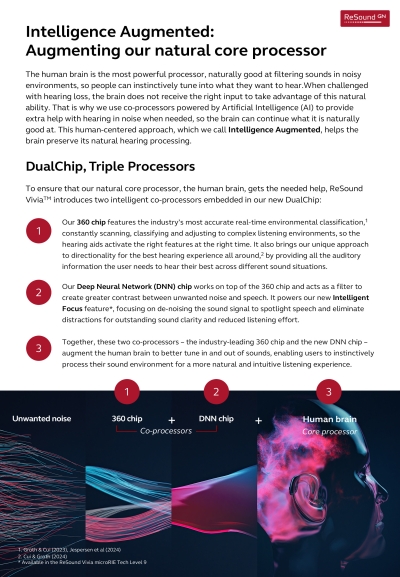 Intelligence Augmented - one pager - ReSound Vivia
