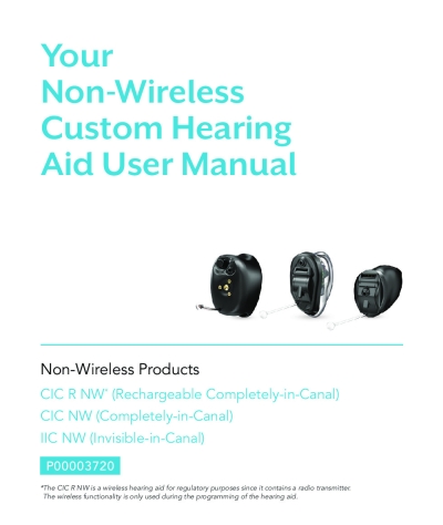 User manual - Starkey Signature Series