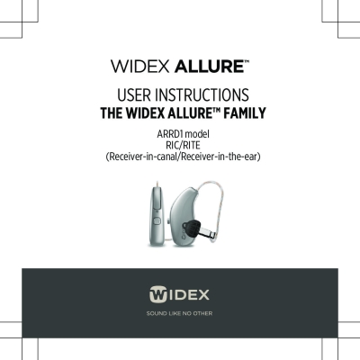 User Guide - Widex Allure