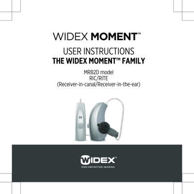 MOMENT RIC 312 D User Guide - Widex Moment