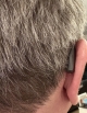 graphite grey sphere 90 behind the right ear