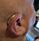 Right Starkey Edge AI mric 24 in beige on right ear