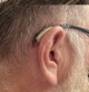 Right Phonak Audeo Infinio Ultra Sphere 70 in sand beige on ear