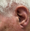 left signia pure charge&go 7ix in dark champagne on ear
