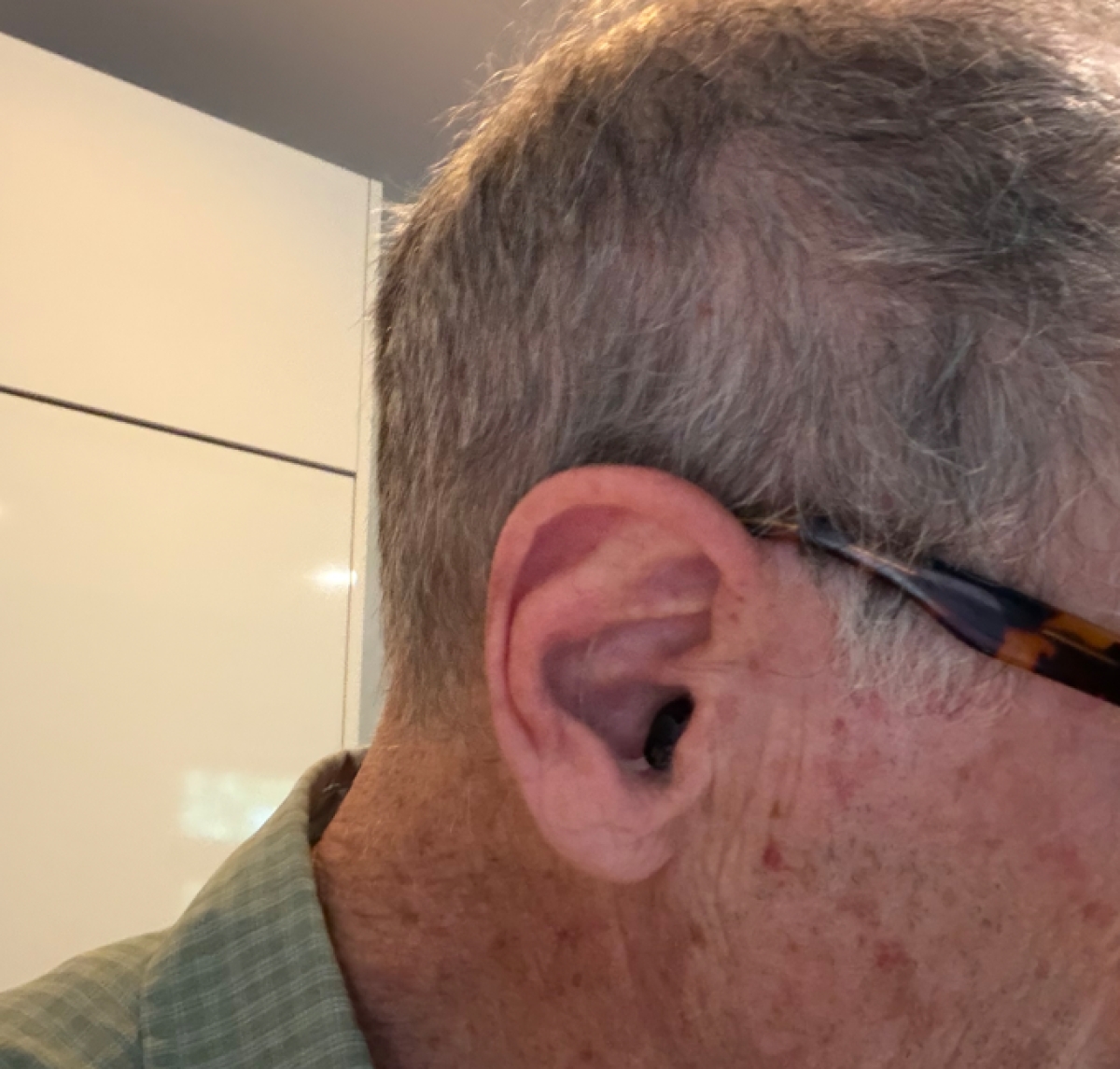 right oticon zeal in right ear side profile shot