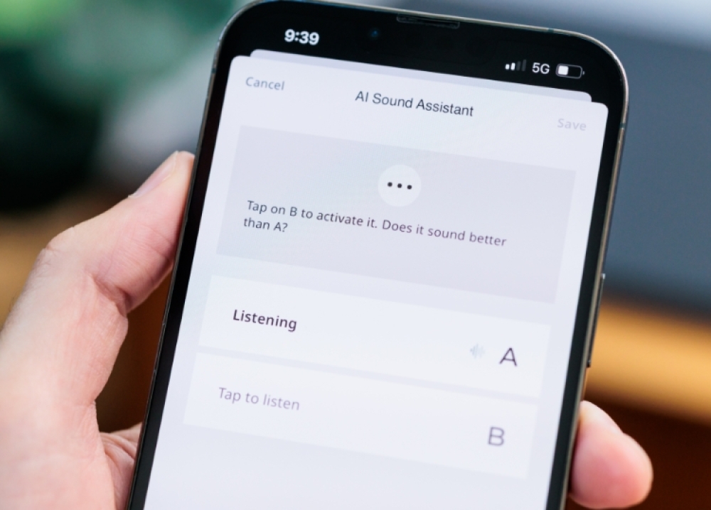 Allure AI Sound Assistant in the Allure App